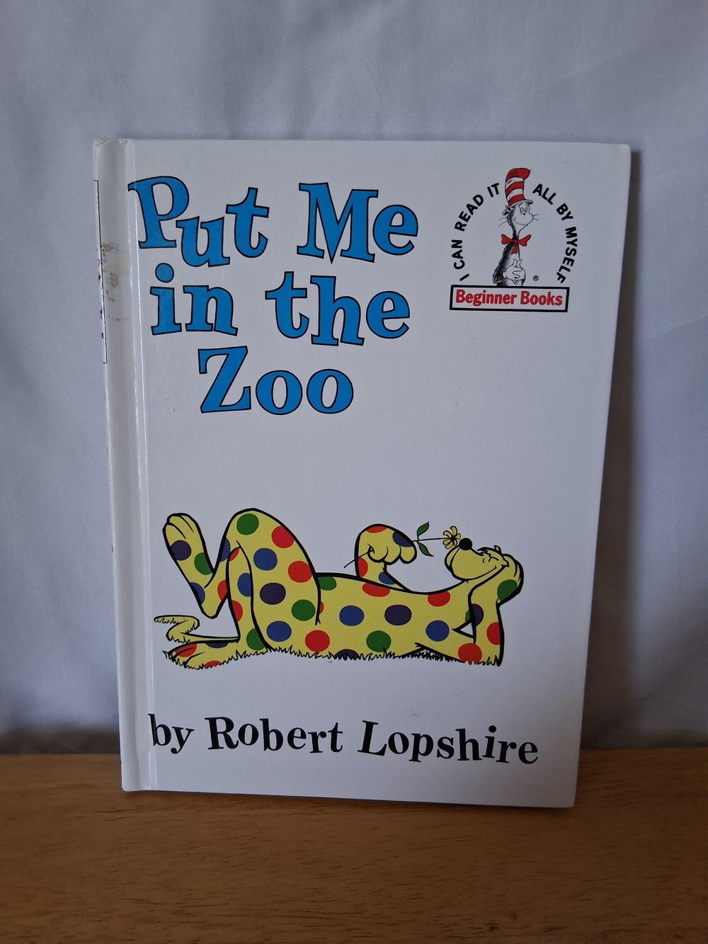 Put Me in the Zoo by Robert Lopshire - White Cover with Blue Text